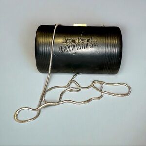 Vintage JPG John Paul Gaultier Cylinder Leather Bag black pillcase preloved
